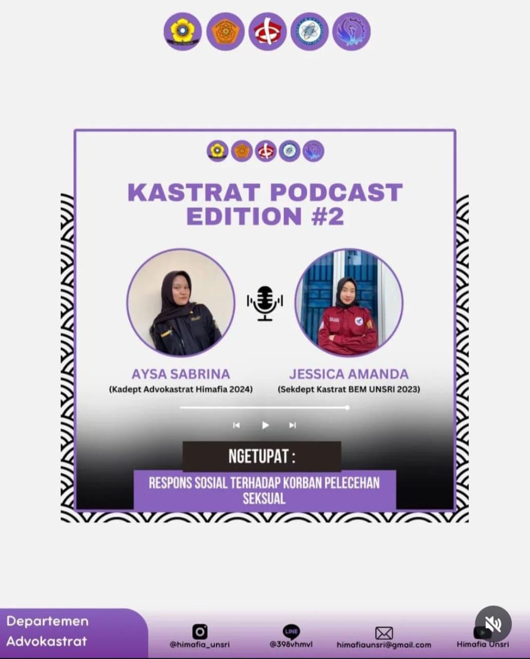 Kastrat Podcast Edition #2: “NGETUPAT: Respons Sosial Terhadap Korban Pelecehan Seksual
